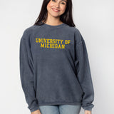 The Original Corded Crew Michigan Wolverines in Navy