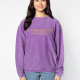 The Original Corded Crew LSU Tigers in Purple