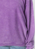 Corded Sweatshirt LSU Tigers in Purple