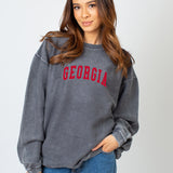 The Original Corded Crew Georgia Bulldogs in Charcoal