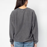 The Original Corded Crew Iowa Hawkeyes with Distressed Bar