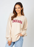 Corded Sweatshirt Indiana Hoosiers in Natural
