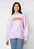 Corded Sweatshirt Clemson Tigers in Lilac Purple
