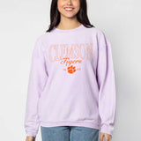 The Original Corded Crew Clemson Tigers Cliffs Notes in Lilac