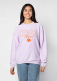 The Original Corded Crew Clemson Tigers Cliffs Notes in Lilac