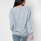 The Original Corded Crew West Virginia Mountaineers in Faded Denim