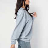 The Original Corded Crew West Virginia Mountaineers in Faded Denim