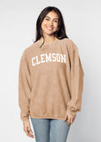 Corded Sweatshirt Clemson Tigers in Latte