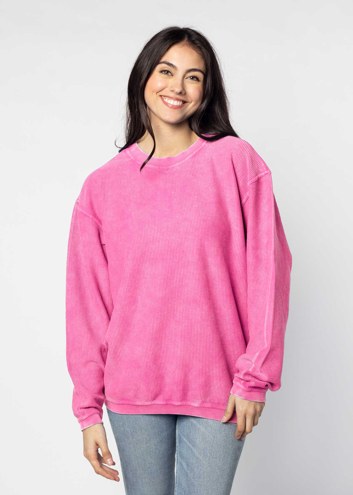 Sweatshirt Wholesale Corded Crewneck Sweatshirt Chicka D Corded