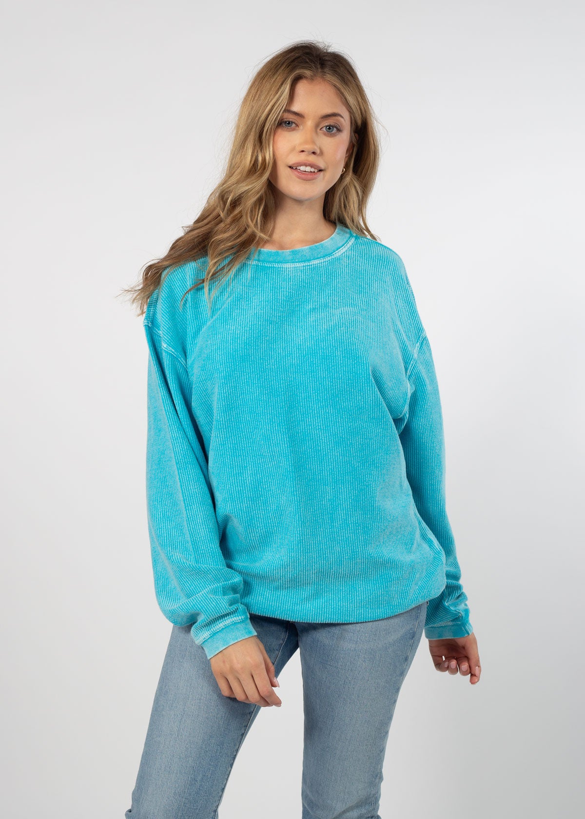 Chicka D Corded Crew Sweatshirt Individual Crew Wholesale Chicka-d