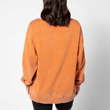 Texas Longhorns Orientation Burnout Crew Sweatshirt in Burnt Orange