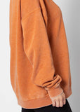 Texas Longhorns Orientation Burnout Crew Sweatshirt in Burnt Orange