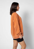 Texas Longhorns Orientation Burnout Crew Sweatshirt in Burnt Orange