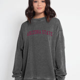 Campus Crew Sweatshirt Arizona State Sun Devils in Charcoal