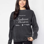 Indiana Hoosiers burnout crewneck sweatshirt for women