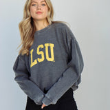LSU Tigers Campus Crew in Charcoal