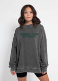 Campus Crew Sweatshirt Michigan State Spartans in Charcoal