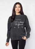 NC State Wolfpack burnout crewneck sweatshirt for women