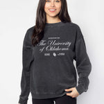 Oklahoma Sooners burnout crewneck sweatshirt for women