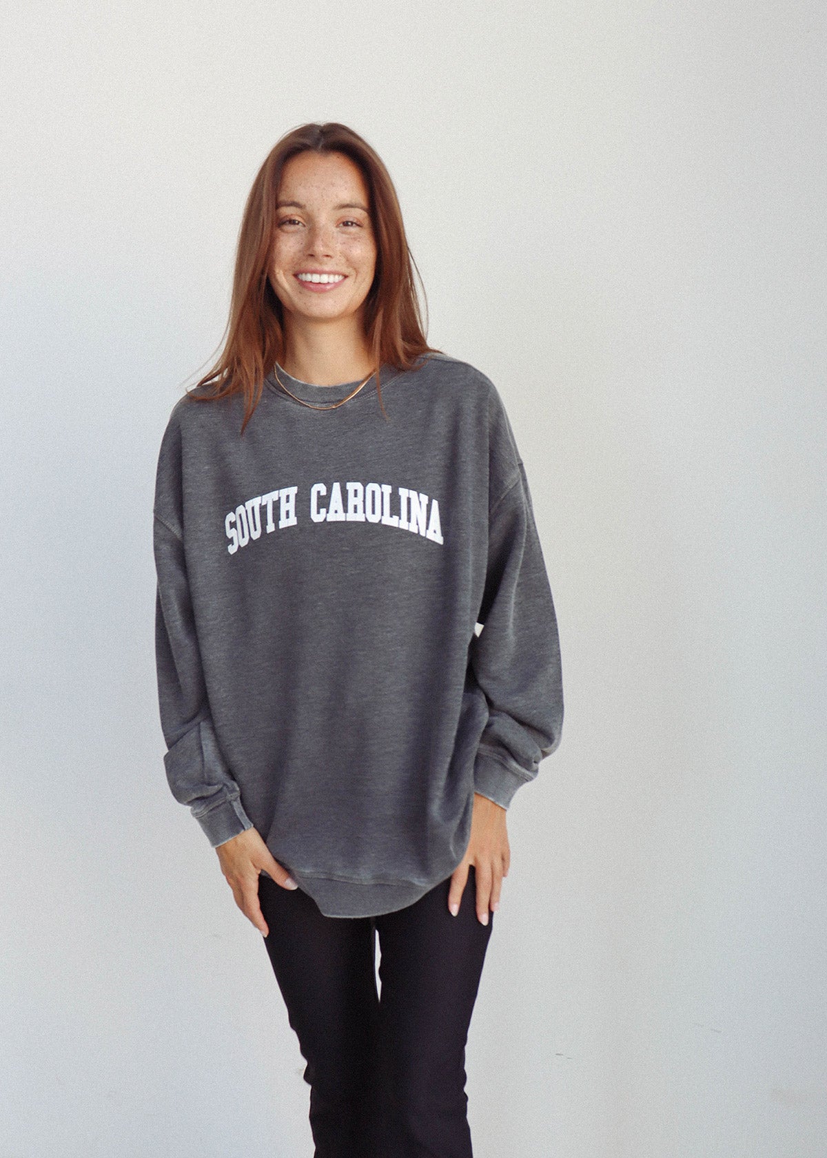 South Carolina Gamecocks Charcoal Campus Crew Sweatshirt
