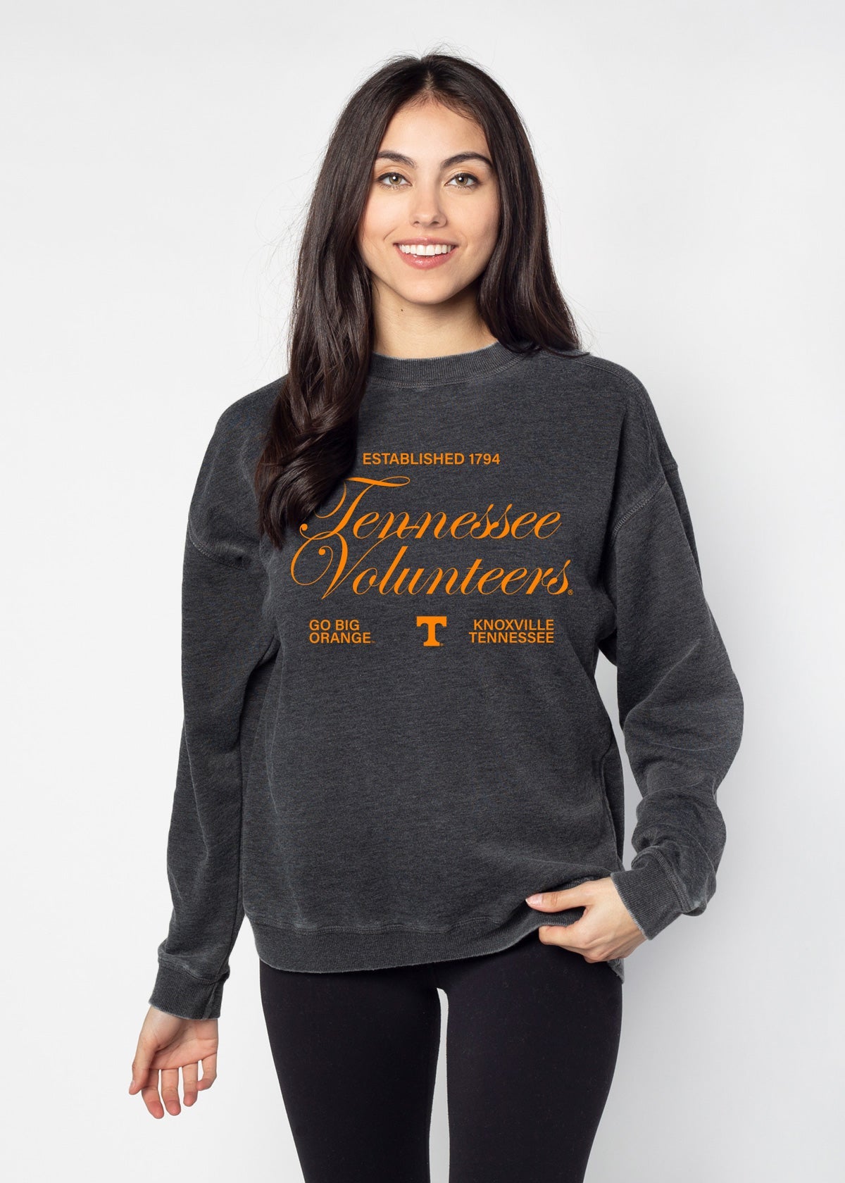 Tennessee Volunteers burnout crewneck sweatshirt for women