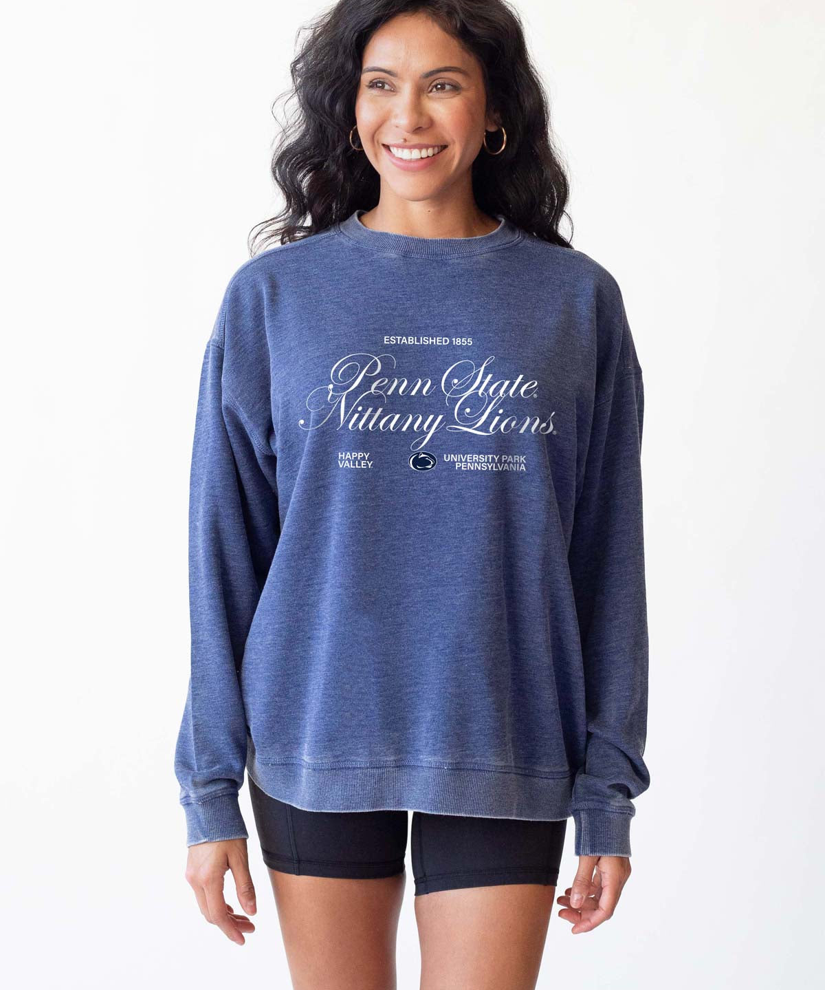 Penn State Nittany Lions burnout crewneck sweatshirt for women