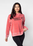 Campus Crew Sweatshirt Georgia Bulldogs in Cardinal