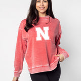 Campus Crew Sweatshirt Nebraska Cornhuskers in Cardinal
