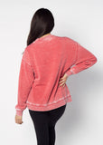 Alabama Crimson Tide Orientation Burnout Crew Sweatshirt in Cardinal