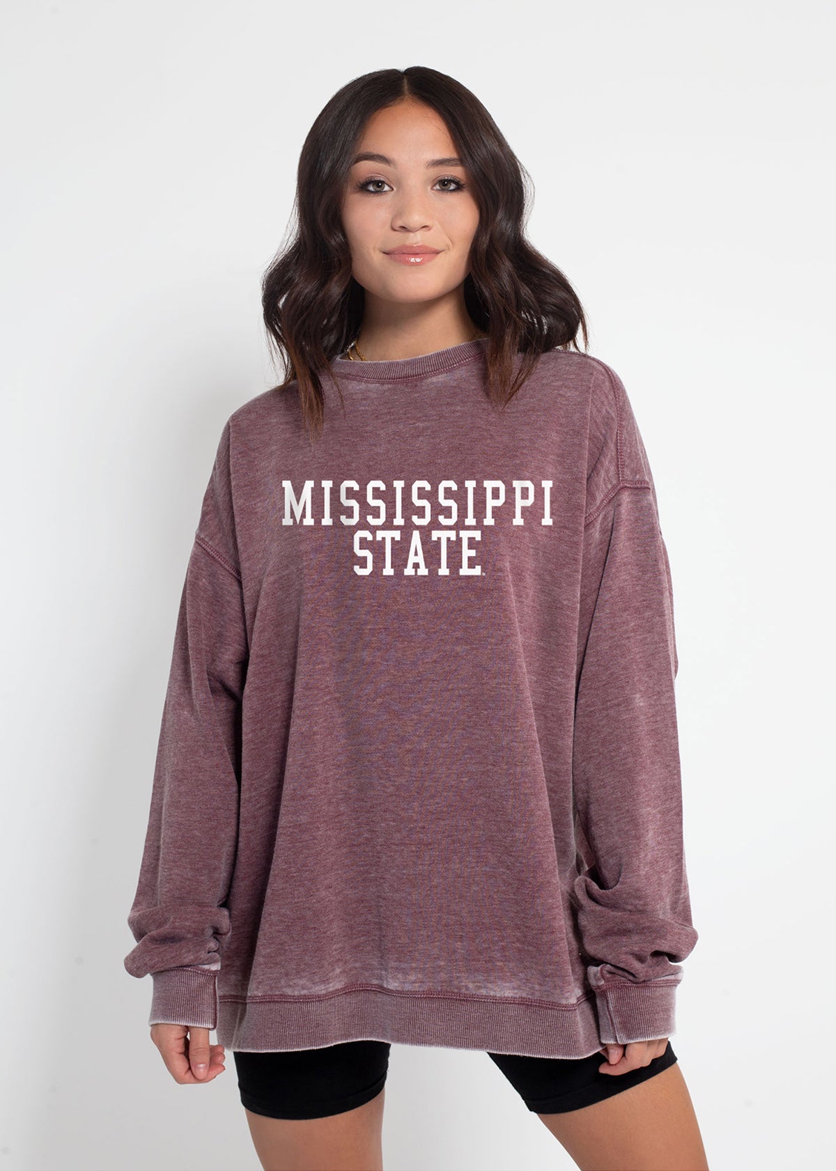 Mississippi State Merlot Campus Crew Sweatshirt