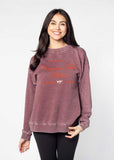 Virginia Tech Hokies burnout crewneck sweatshirt for women