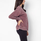 Arizona State Sun Devils Orientation Burnout Crew Sweatshirt in Merlot