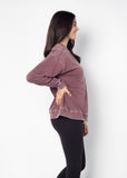 Virginia Tech Hokies Orientation Burnout Crew Sweatshirt in Merlot