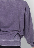 Kansas State Wildcats Orientation Burnout Crew Sweatshirt in Grape