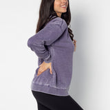 Campus Crew Sweatshirt Clemson Tigers in Grape