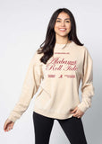 Alabama Crimson Tide Orientation Burnout Crew Sweatshirt in Oatmeal