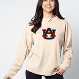 Campus Crew Sweatshirt Auburn Tigers in Oatmeal