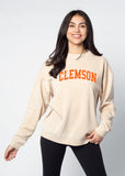 Campus Crew Sweatshirt Clemson Tigers in Oatmeal