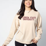 Campus Crew Sweatshirt Florida State Seminoles in Oatmeal