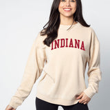 Campus Crew Sweatshirt Indiana Hoosiers in Oatmeal