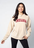 Campus Crew Sweatshirt Indiana Hoosiers in Oatmeal