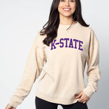 Campus Crew Sweatshirt Kansas State Wildcats in Oatmeal