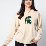 Michigan State Oatmeal Campus Crew Sweatshirt