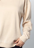 Georgia Bulldogs Orientation Burnout Crew Sweatshirt in Oatmeal