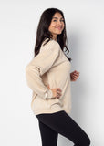 Georgia Bulldogs Orientation Burnout Crew Sweatshirt in Oatmeal