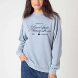Penn State Nittany Lions Orientation Burnout Crew Sweatshirt in Faded Denim