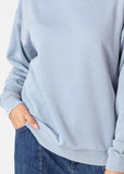 Penn State Nittany Lions Orientation Burnout Crew Sweatshirt in Faded Denim