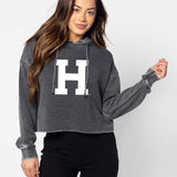 Harvard Big Logo Mid-Length Hoodie