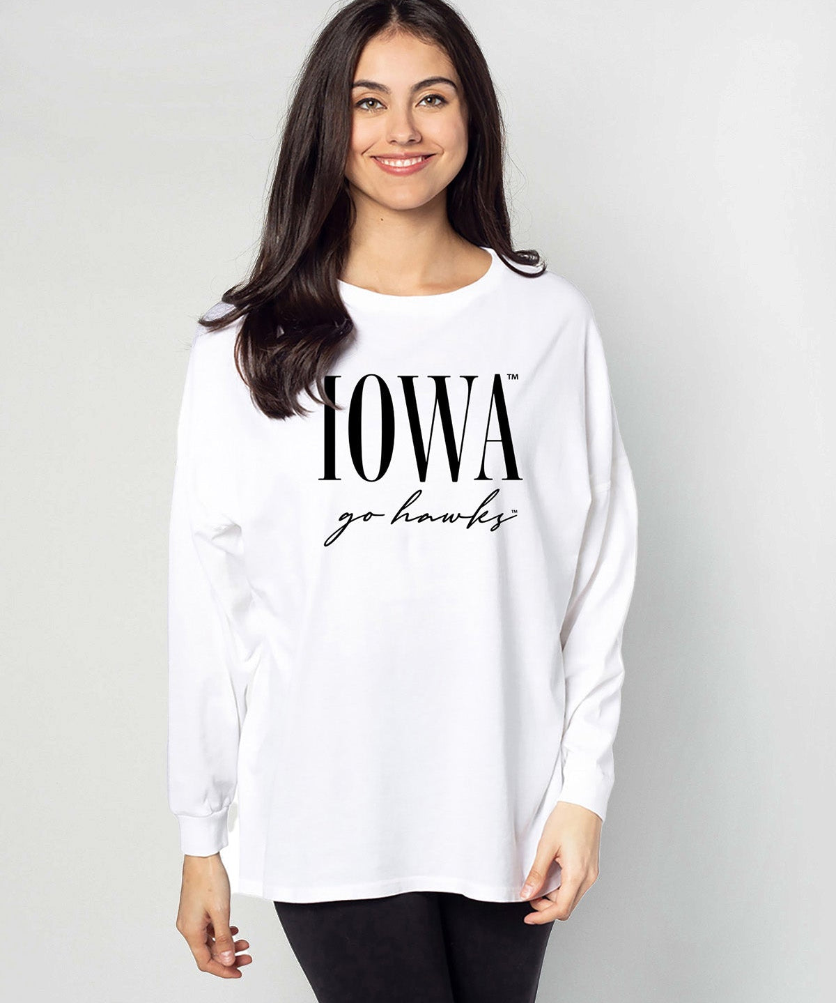 Oversized Iowa Hawkeyes women’s tee