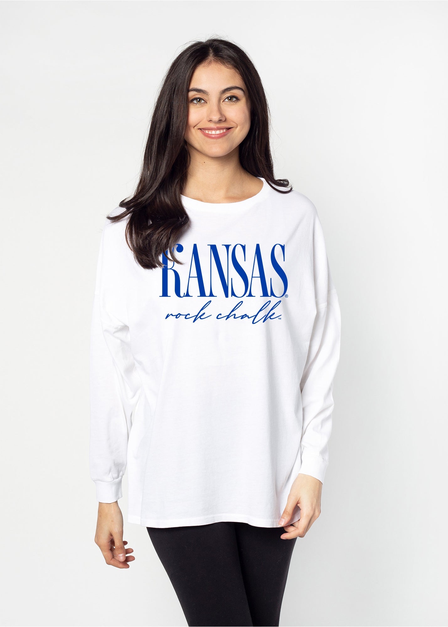 Oversized Kansas Jayhawks women’s tee